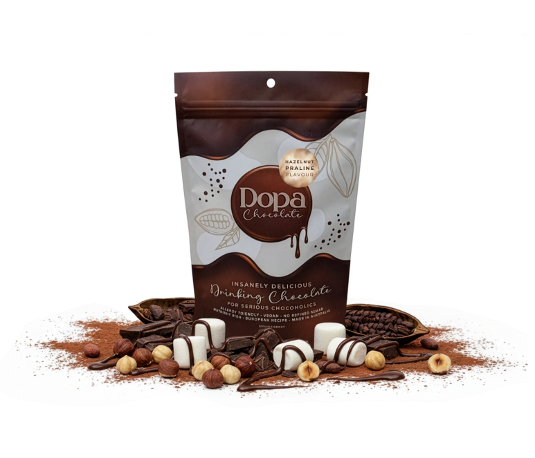 Dopa Drinking Chocolate Mix 250g (Hazelnut Praline) Limited Edition